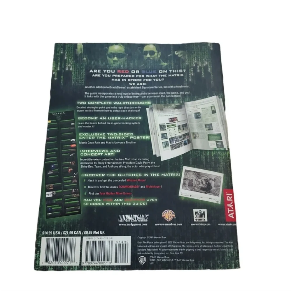 Enter the Matrix Official Strategy Guide Brady Games